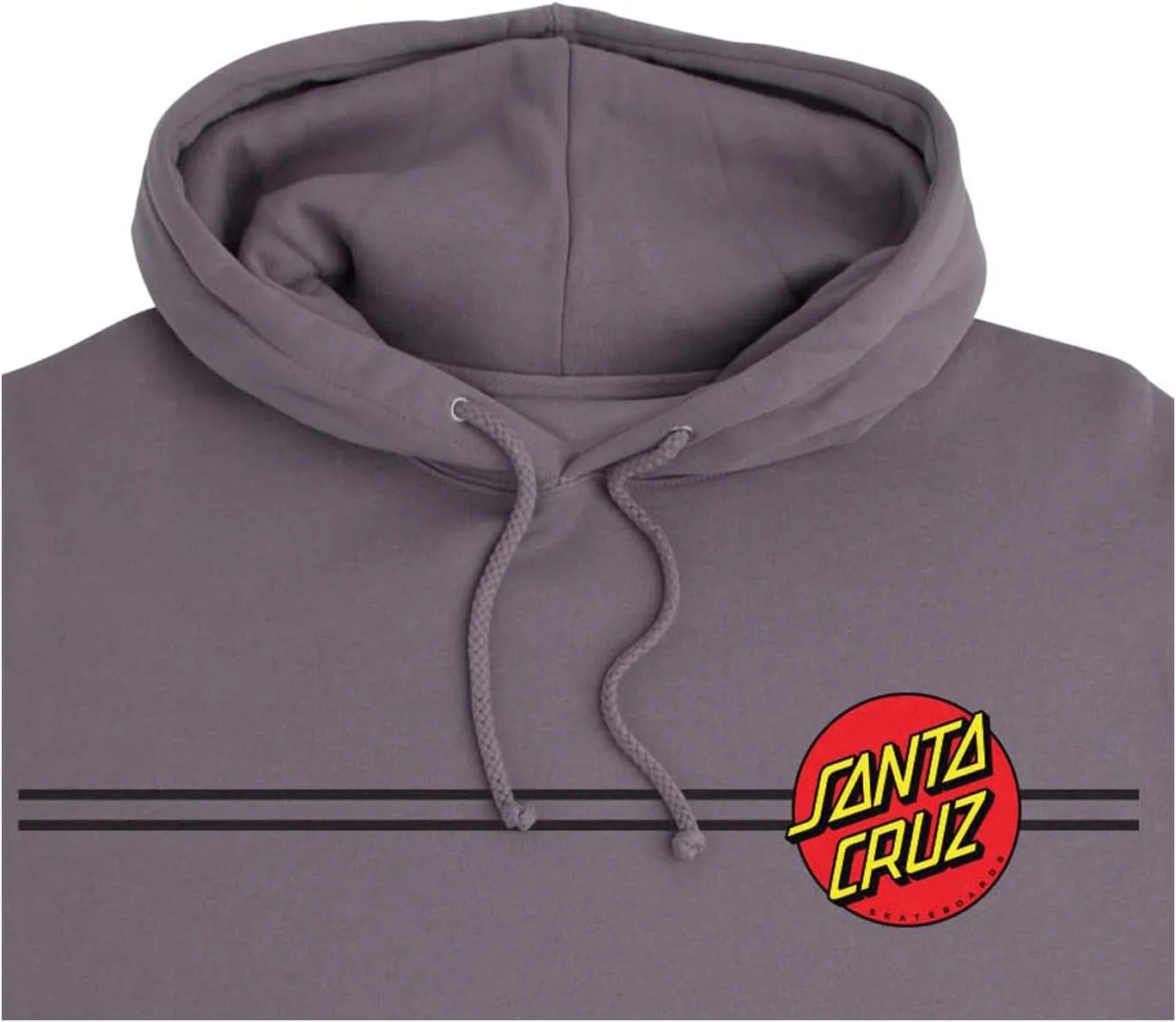 SANTA CRUZ Men's Pullover Hooded Sweatshirt Classic Dot Skate Sweatshirt