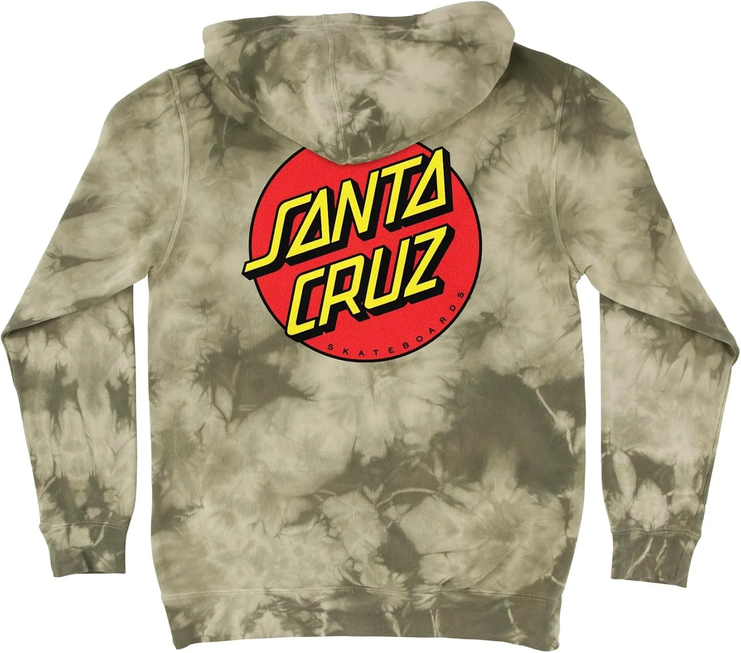 SANTA CRUZ Men's Pullover Hooded Sweatshirt Classic Dot Skate Sweatshirt