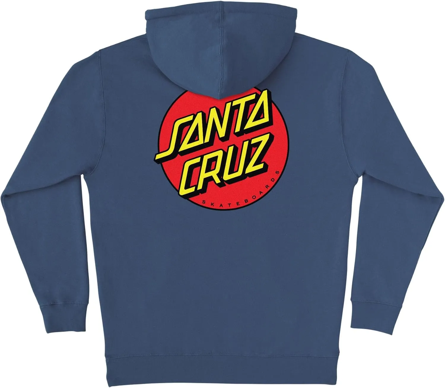 SANTA CRUZ Men's Pullover Hooded Sweatshirt Classic Dot Skate Sweatshirt