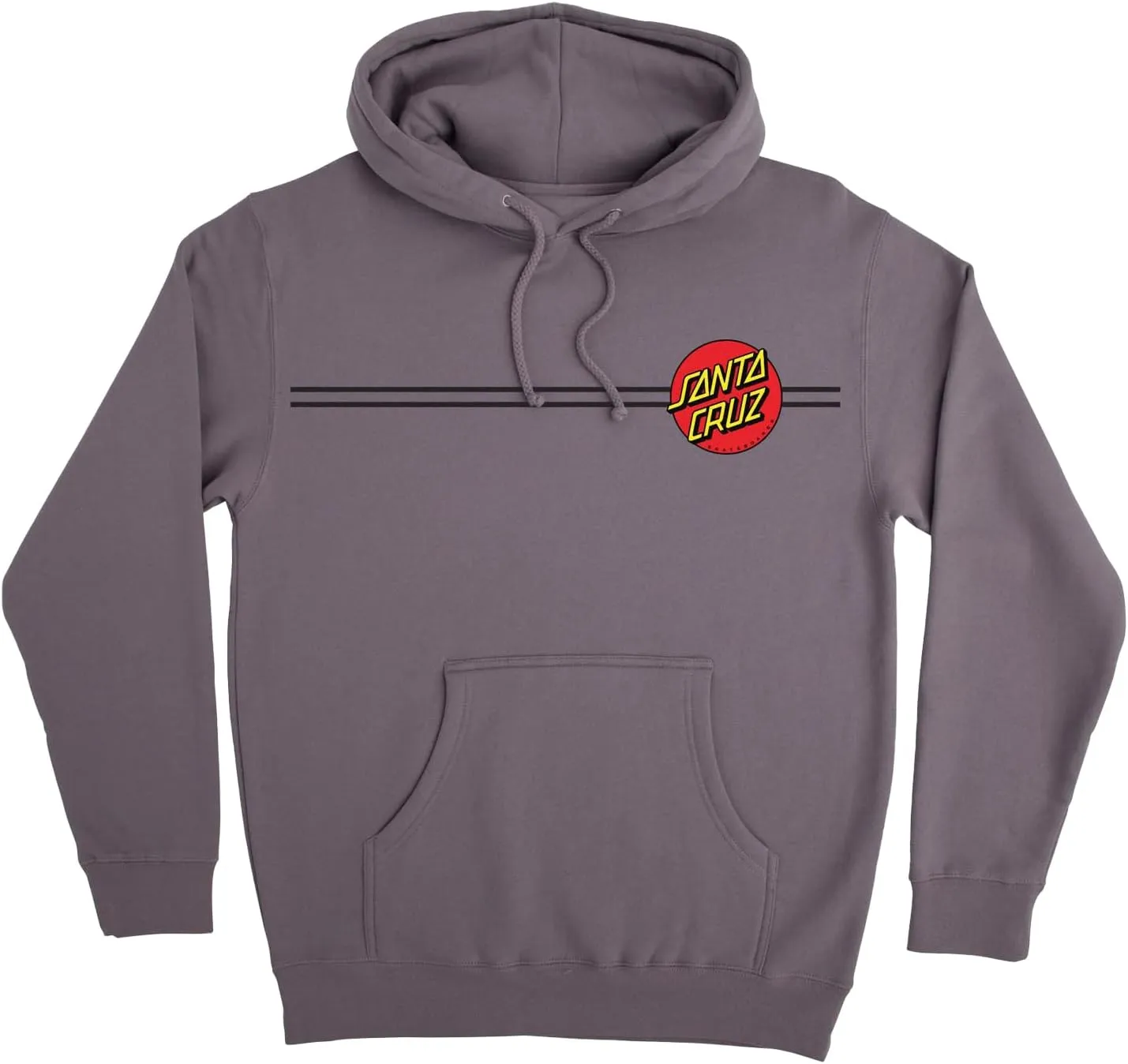 SANTA CRUZ Men's Pullover Hooded Sweatshirt Classic Dot Skate Sweatshirt