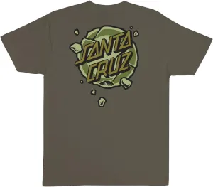 SANTA CRUZ Men's Short Sleeve T-Shirt Roskopp Destruct Dot Stripes Skate Shirt