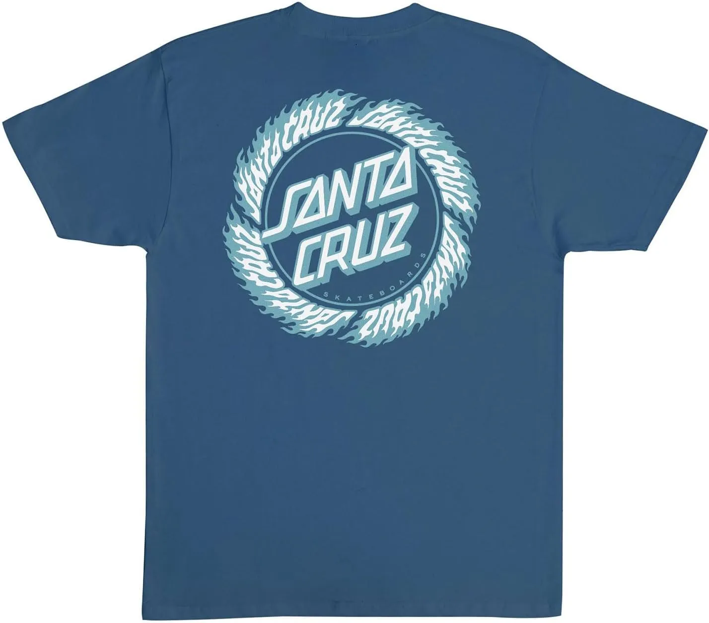 SANTA CRUZ Men's S/S T-Shirt Flame Ringed Dot Skate T-Shirt