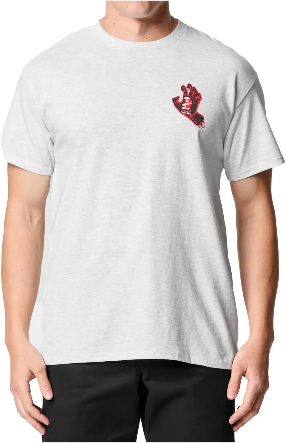 SANTA CRUZ Men's S/S T-Shirt Screaming Hand Skate T-Shirt