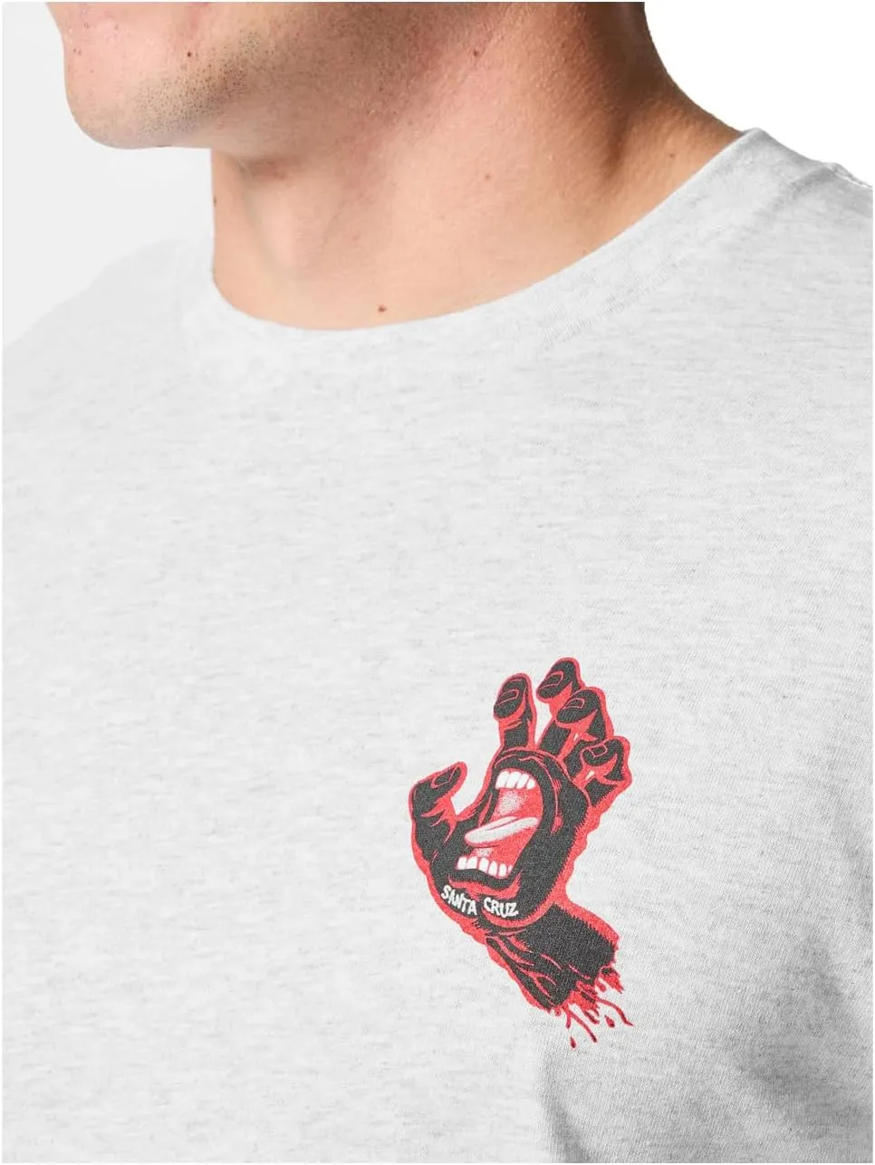 SANTA CRUZ Men's S/S T-Shirt Screaming Hand Skate T-Shirt