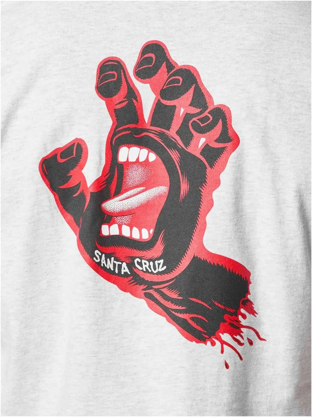 SANTA CRUZ Men's S/S T-Shirt Screaming Hand Skate T-Shirt