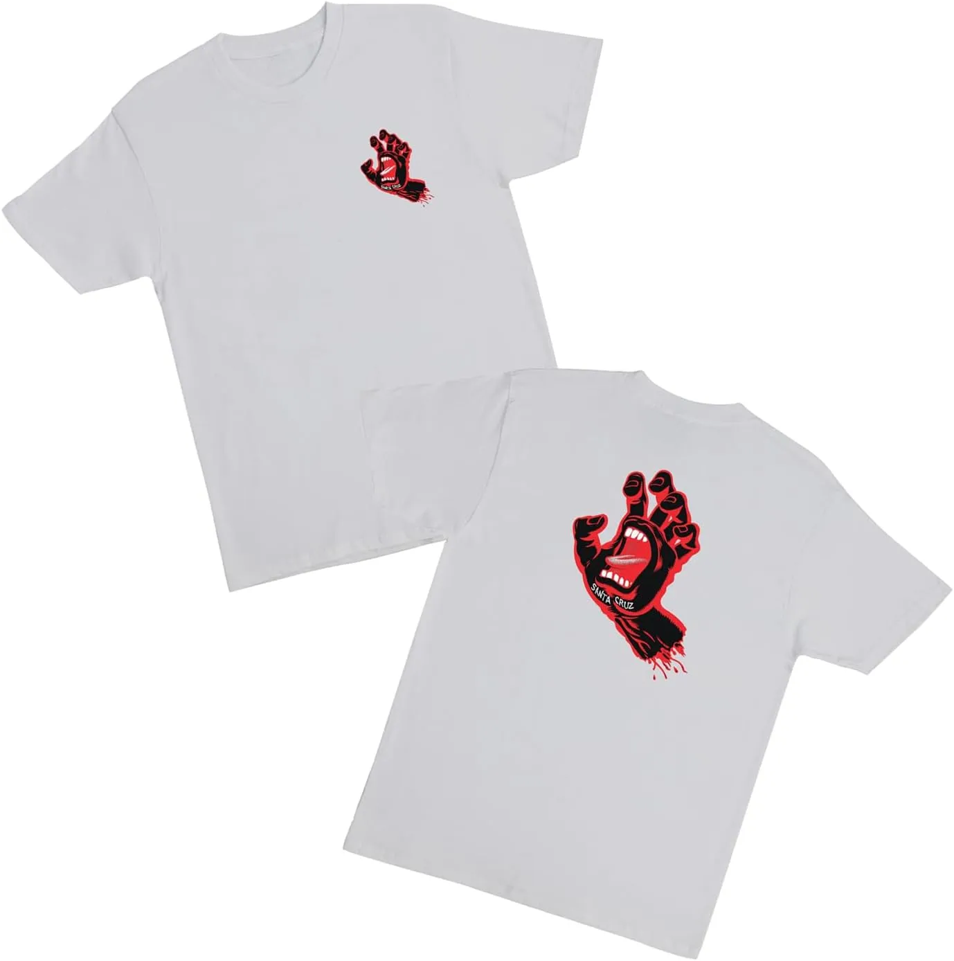 SANTA CRUZ Men's S/S T-Shirt Screaming Hand Skate T-Shirt