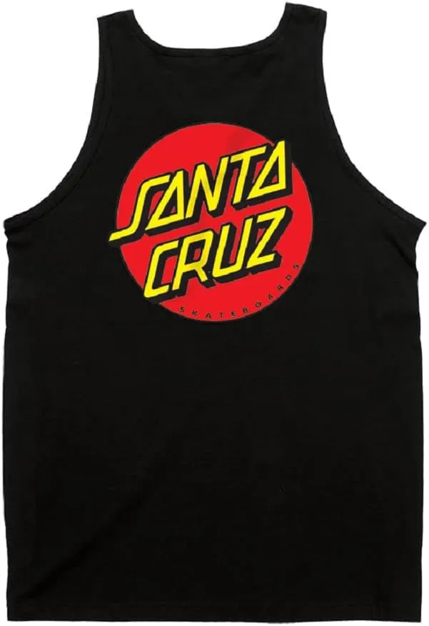 SANTA CRUZ Men's Tank Top Classic Dot Skate Tank Top