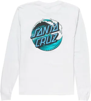 SANTA CRUZ Men's Wave Dot L/S Skate Shirts