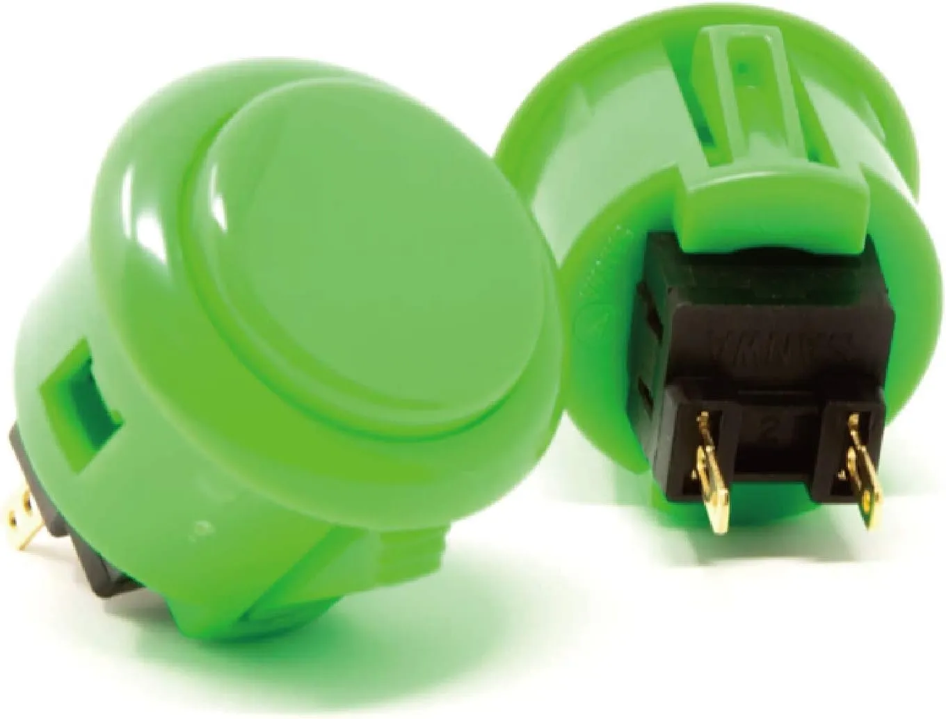 SANWA 8 pcs OBSF-30 Original Push Button 30mm - for Arcade Jamma Video Game & Arcade Joystick Games Console (Green) S@NWA