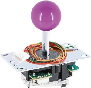 SANWA JLF-TP-8YT Arcade Joystick (Purple Ball Top) - Premium, High Precision, Responsive Controls, Multi-Platform Compatible - Ideal for Gaming Enthusiasts, for Arcade Jamma Game 4 & 8 Way Adjustable