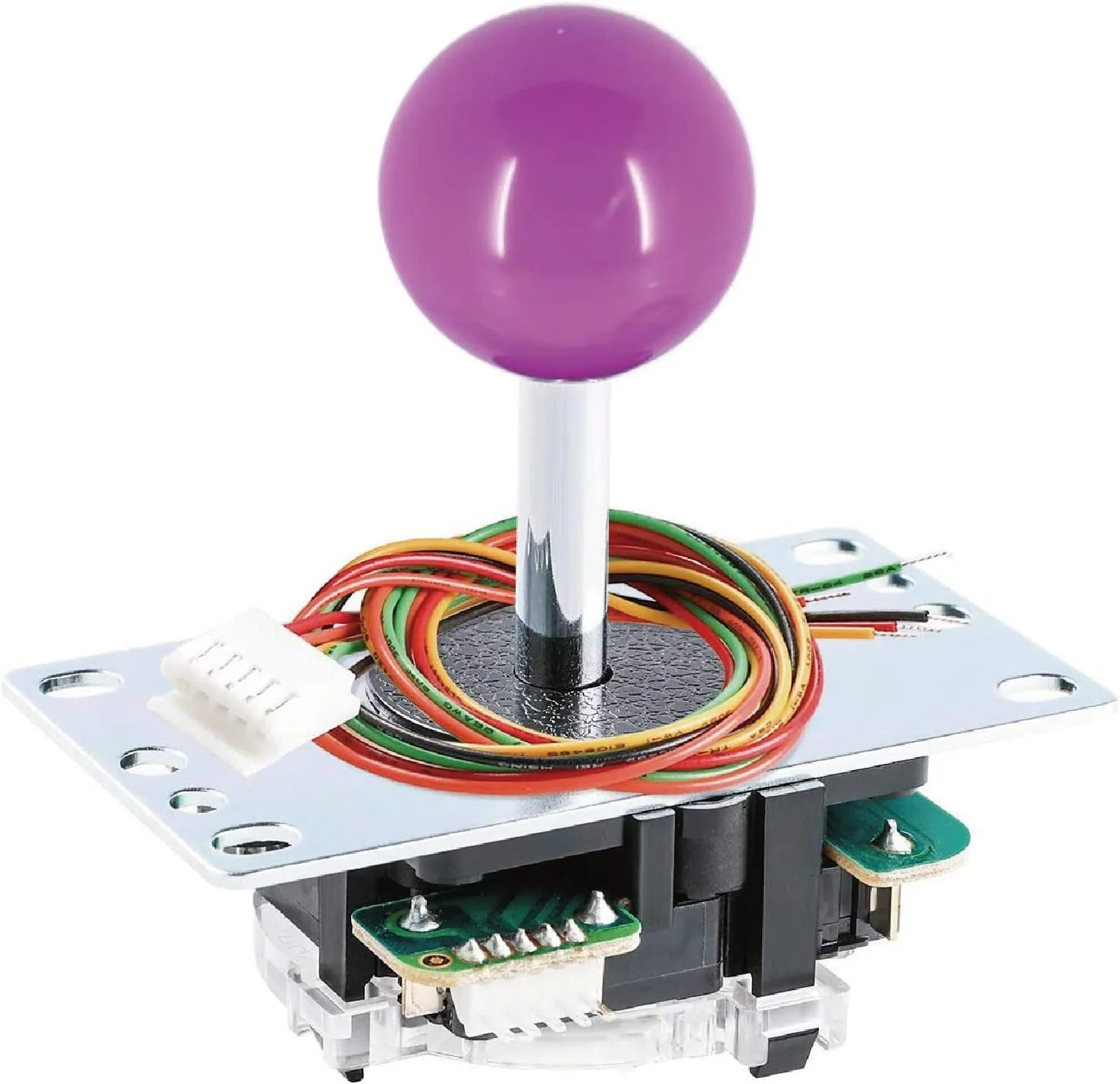 SANWA JLF-TP-8YT Arcade Joystick (Purple Ball Top) - Premium, High Precision, Responsive Controls, Multi-Platform Compatible - Ideal for Gaming Enthusiasts, for Arcade Jamma Game 4 & 8 Way Adjustable