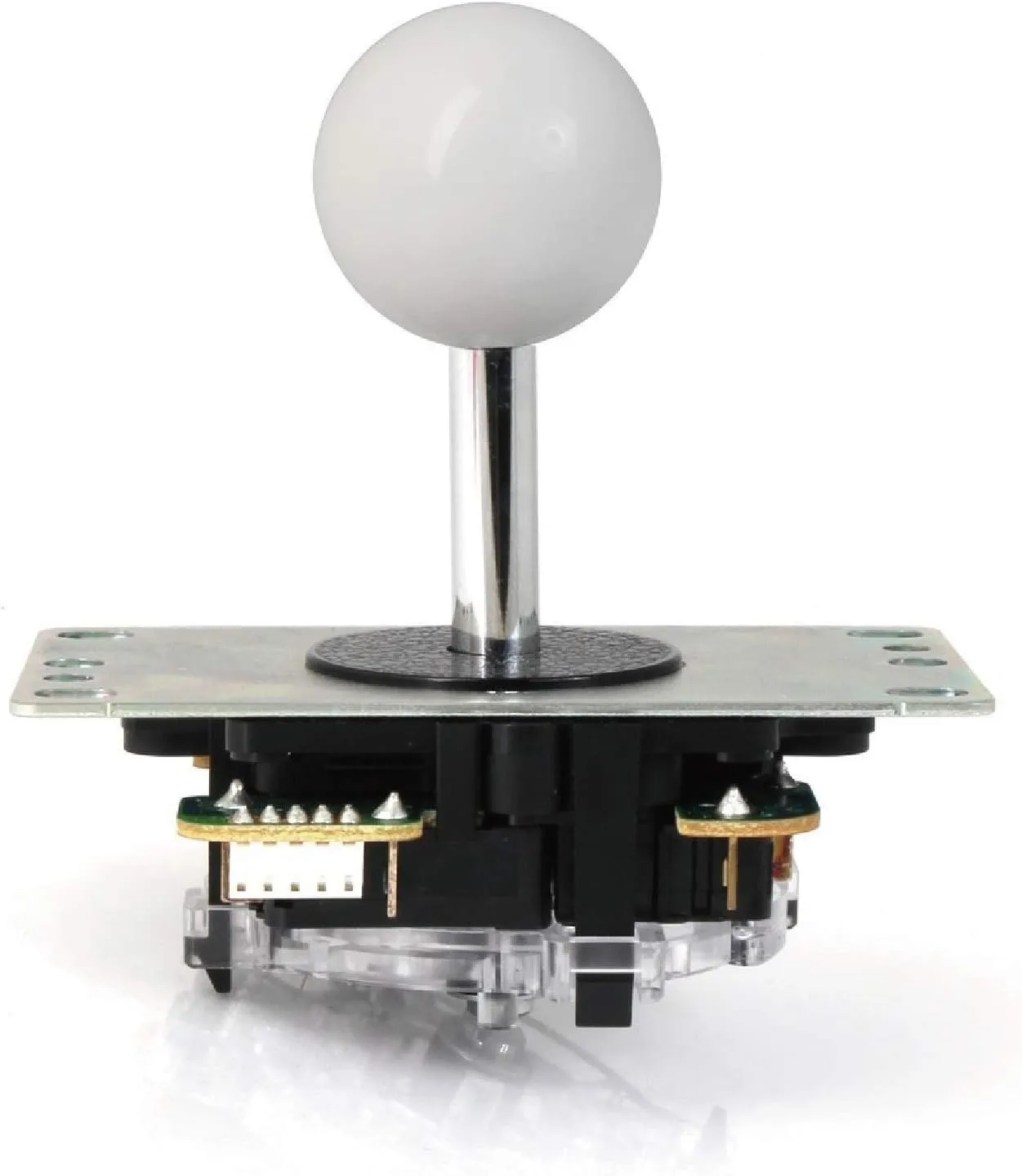 SANWA JLF-TP-8YT Arcade Joystick (White Ball Top) - Premium, High Precision, Responsive Controls, Multi-Platform Compatible - Ideal for Gaming Enthusiasts, for Arcade Jamma Game 4 & 8 Way Adjustable