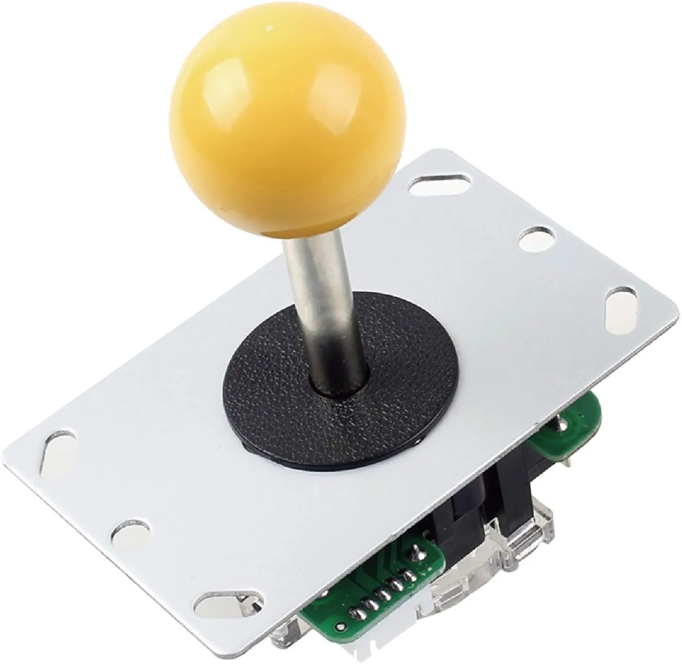 SANWA JLF-TP-8YT Arcade Joystick (Yellow Ball Top) - Premium, High Precision, Responsive Controls, Multi-Platform Compatible - Ideal for Gaming Enthusiasts, for Arcade Jamma Game 4 & 8 Way Adjustable