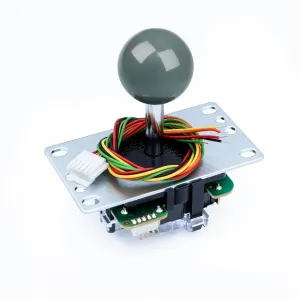SANWA JLF-TP-8YT Joystick Gray Original - for Arcade Jamma Game 4 & 8 Way Adjustable, Compatible with MAYFLASH F300 F500 F700 Hori stick and more