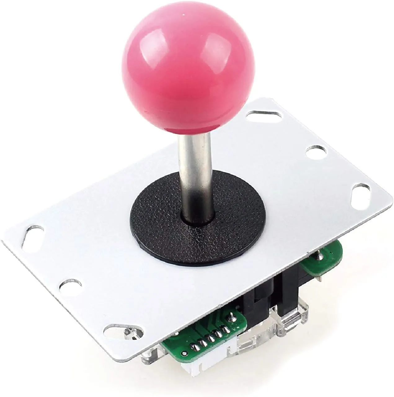 SANWA JLF-TP-8YT Joystick Pink Original - for Arcade Jamma Game 4 & 8 Way Adjustable, Compatible with Catz Mad SF4 Tournament Joystick (Pink Ball Top), Use for Arcade Game Machine Cabinet S@NWA