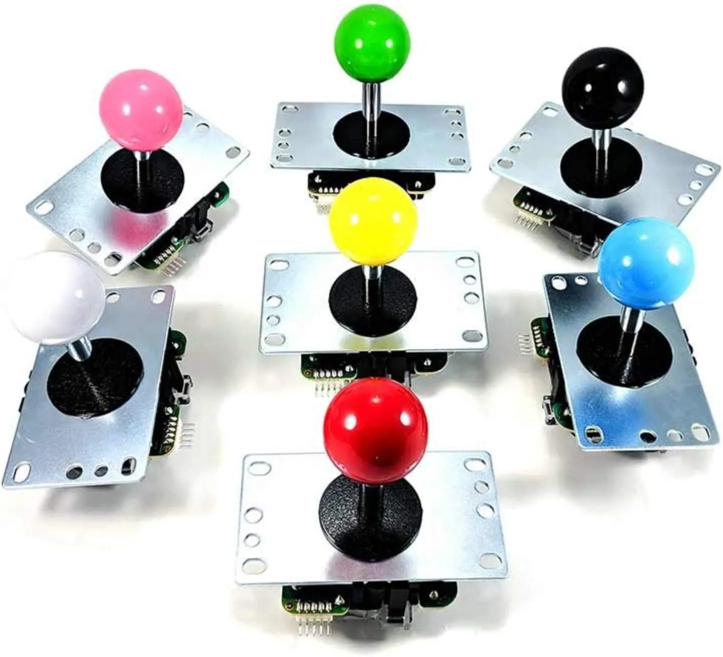 SANWA JLF-TP-8YT Original Joystick Orange - for Arcade Jamma Game 4 & 8 Way Adjustable, Compatible with Catz Mad SF4 Tournament Joystick (Orange Ball Top) S@NWA