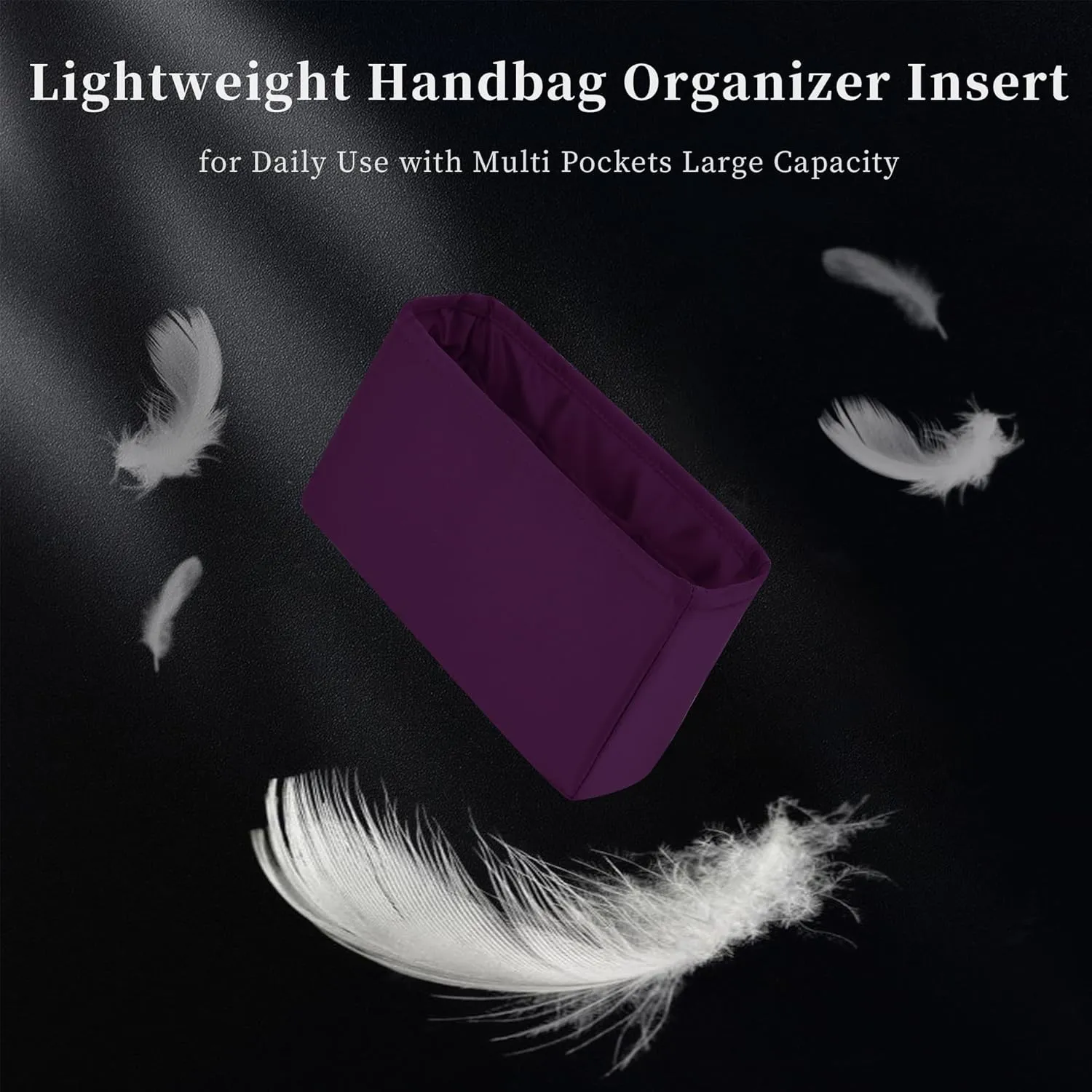 Satin Purse Organizer Insert for Kelly Danse, Organizer Insert Compatible with Kelly Danse 22, Purse Accessories for Women, Handbag Organizer with Pockets for Daily Use(Anemone,Danse 22)