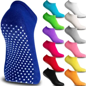 SATINIOR 13 Pairs Non Slip Socks Yoga Pilates Ballet Barre Sticky Grippers Socks for Women Elderly Barefoot Home Hospital Nursing