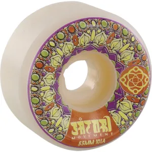 Satori 55mm 101a Mandala  White/Burnt Orange Skateboard Wheels 4pk