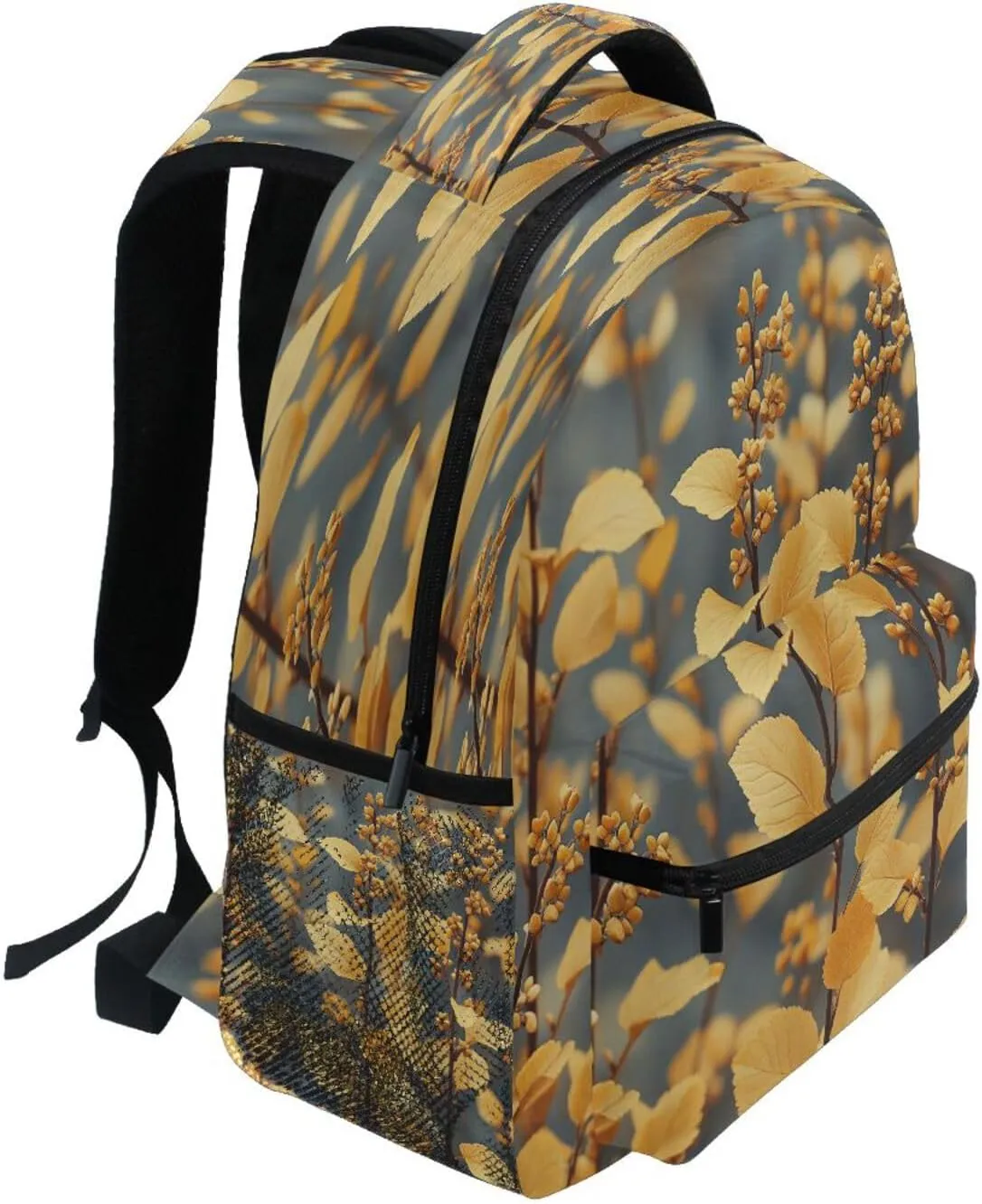 School Backpack for Men Women Fashion Outdoor Backpack with Chest Strap for Travel Trip Marjoram Dark Academia Style