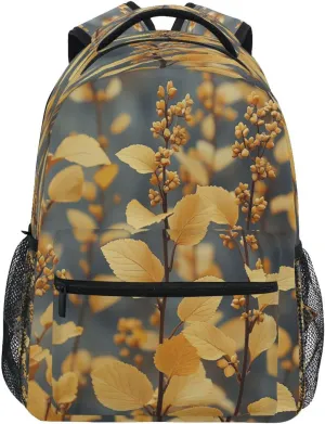 School Backpack for Men Women Fashion Outdoor Backpack with Chest Strap for Travel Trip Marjoram Dark Academia Style