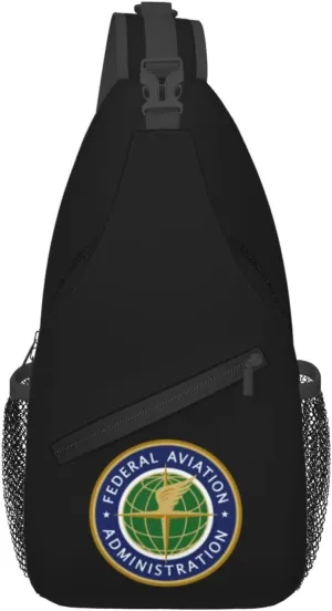 Seal of the United States Federal Aviation Administration Crossbody Bags For Women Men Chest Backpack Gym Shoulder Bag Travel Outdoor Sports Casual Crossbody Bags