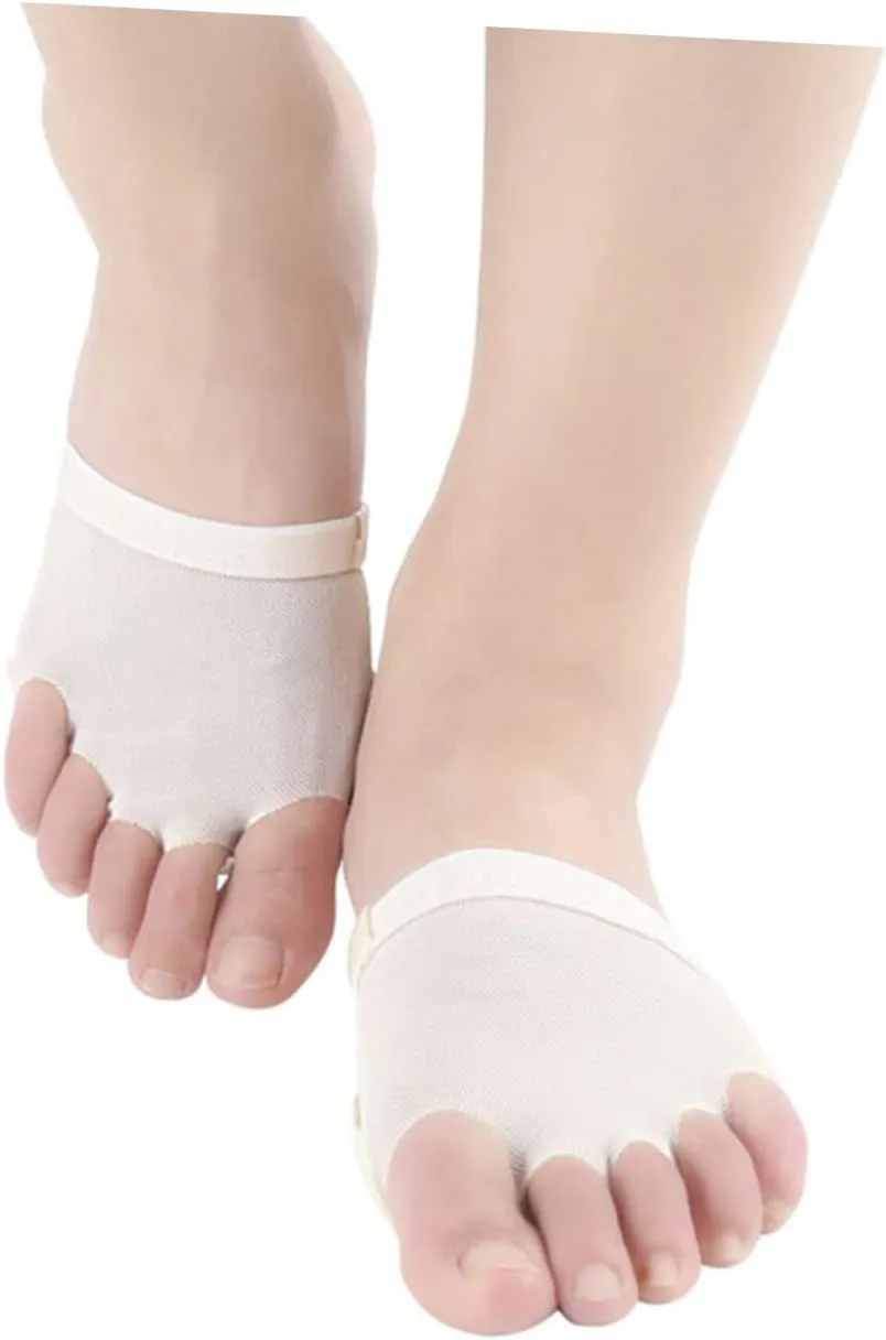 Set Belly Ballet Gymnastics Shoes Set Half Palm Foot for Dance Practice S Comfortable Sole Breathable Design for Ballet Yoga and Pilates