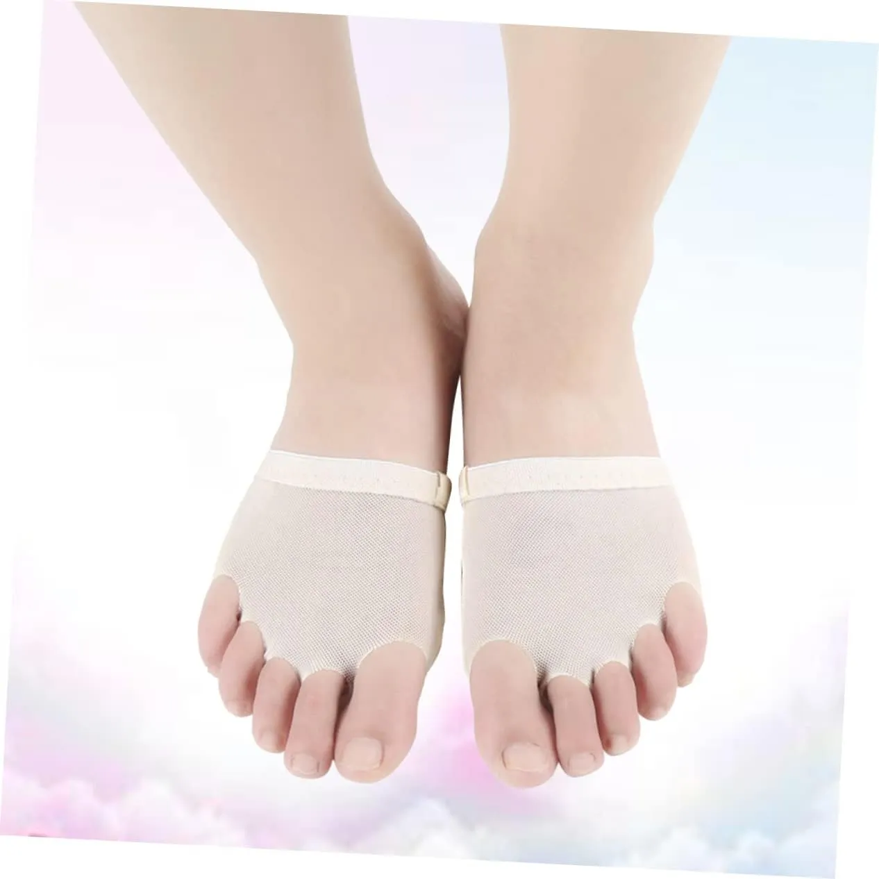 Set Belly Ballet Gymnastics Shoes Set Half Palm Foot for Dance Practice S Comfortable Sole Breathable Design for Ballet Yoga and Pilates
