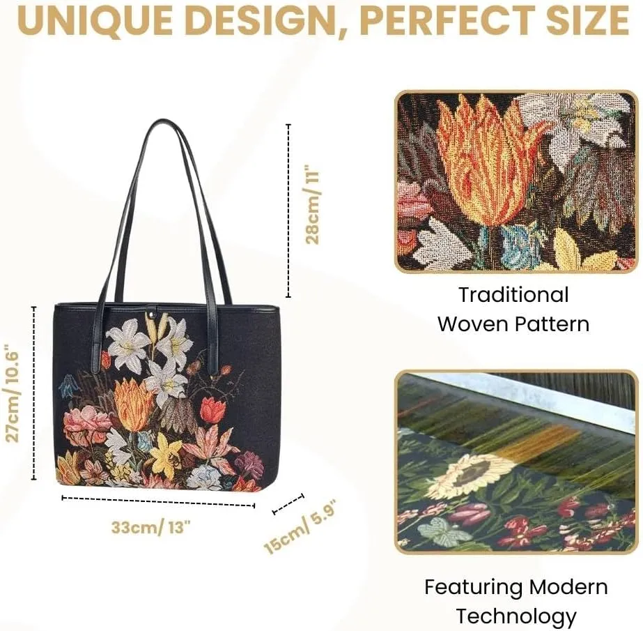 Signare Tapestry Shoulder Bag Tote Bag for Women with Travel or Work Tote Bags for Women