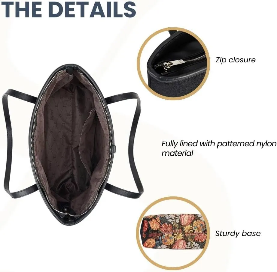 Signare Tapestry Shoulder Bag Tote Bag for Women with Travel or Work Tote Bags for Women