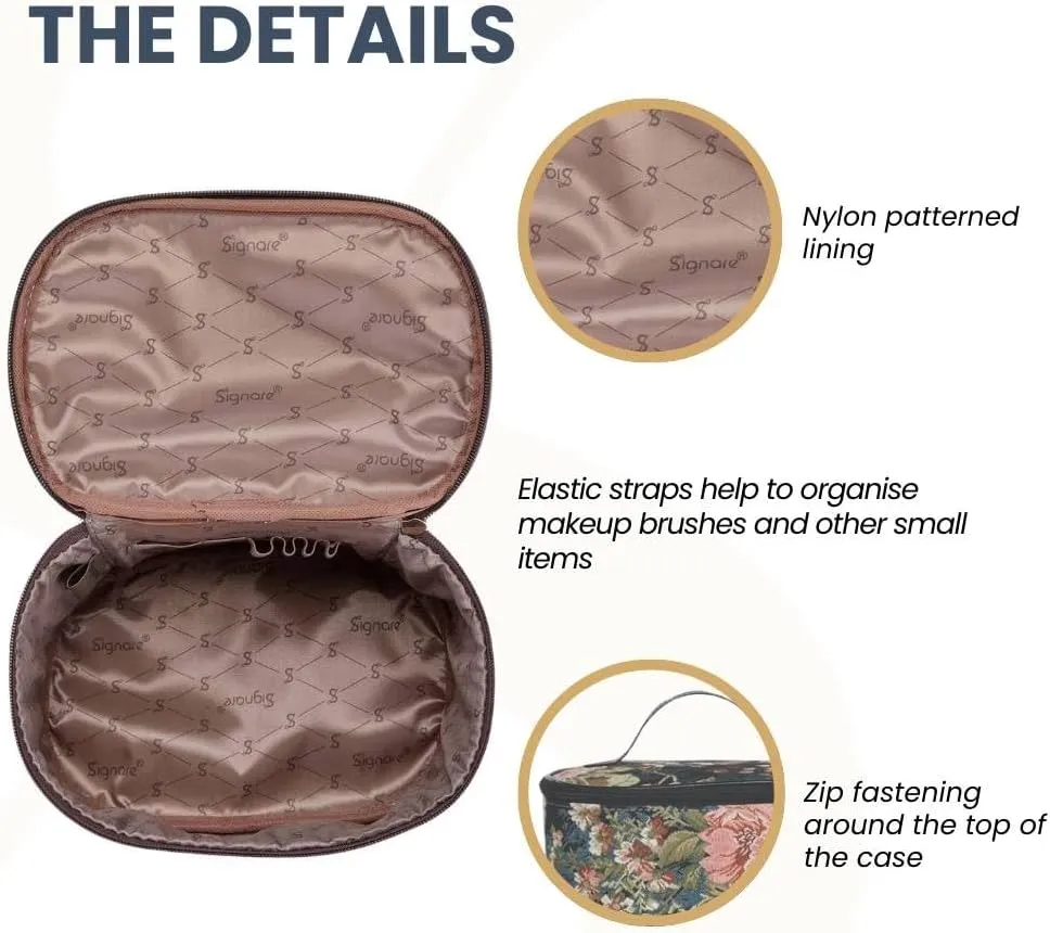 Signare Womens Vanity Bag/Toiletry Case/Make-Up Case, Available in 14 Designs