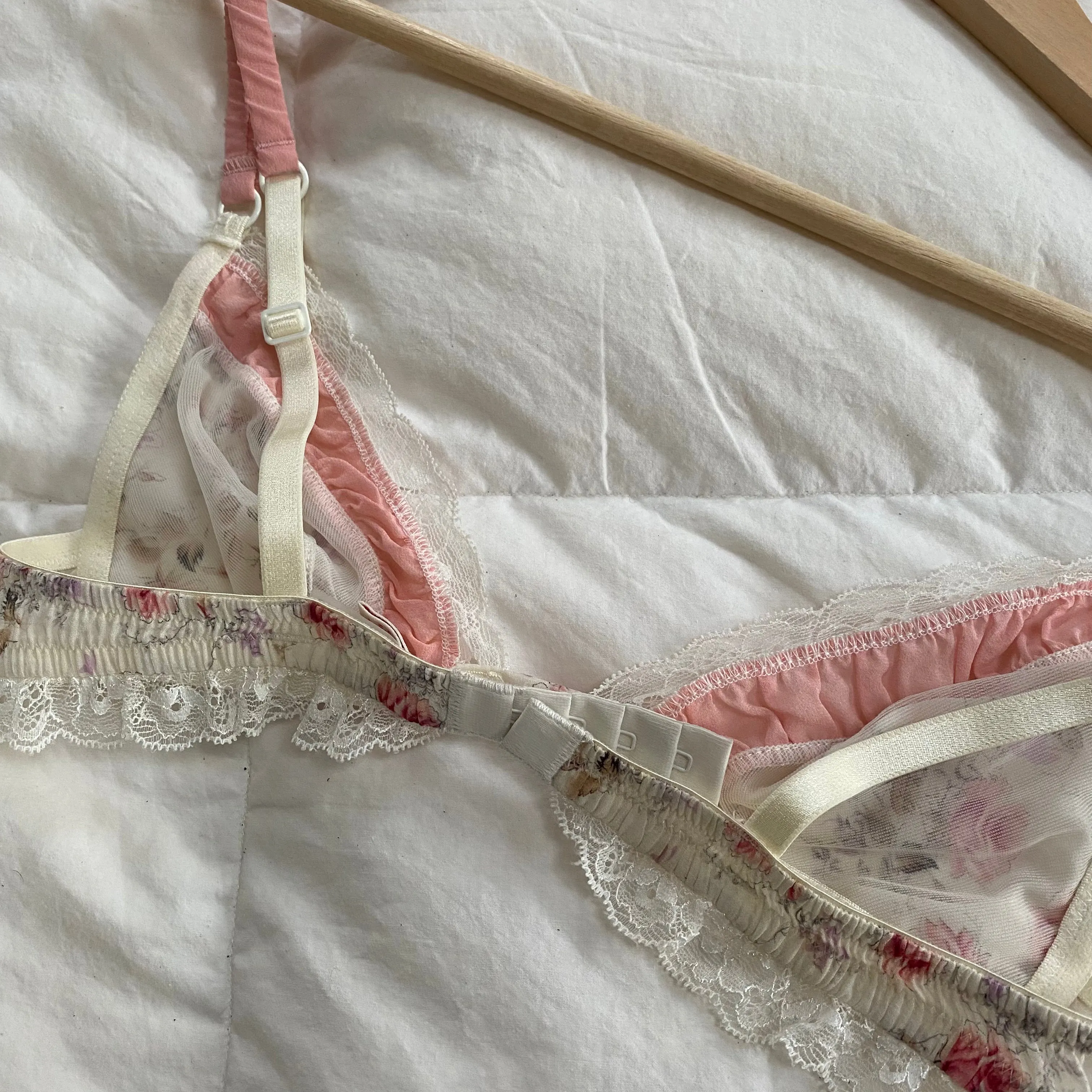 Silk Ballet Slipper Pink Bra