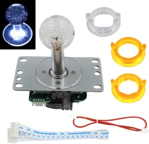 SJ@JX Arcade LED Joystick SANWA Style Fight Game Joystick LED Stick Retro Joy Circular Octagonal Limiter for Retro Pie Raspberry Pi MAME JAMMA