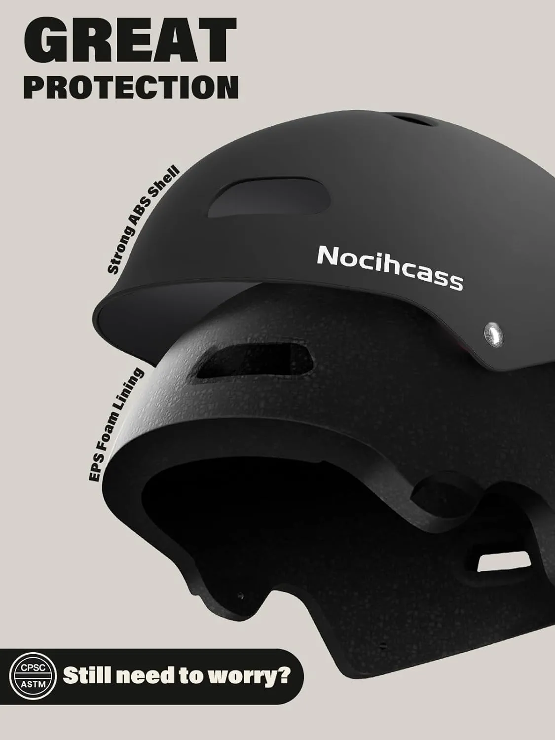 Skateboard Bike Helmet,Multi-Sport with Premium Safety & Ventilation,Shock-Absorbing,Adjustable for Cycling Scooter Commuter Skate Protection for Youth Adult