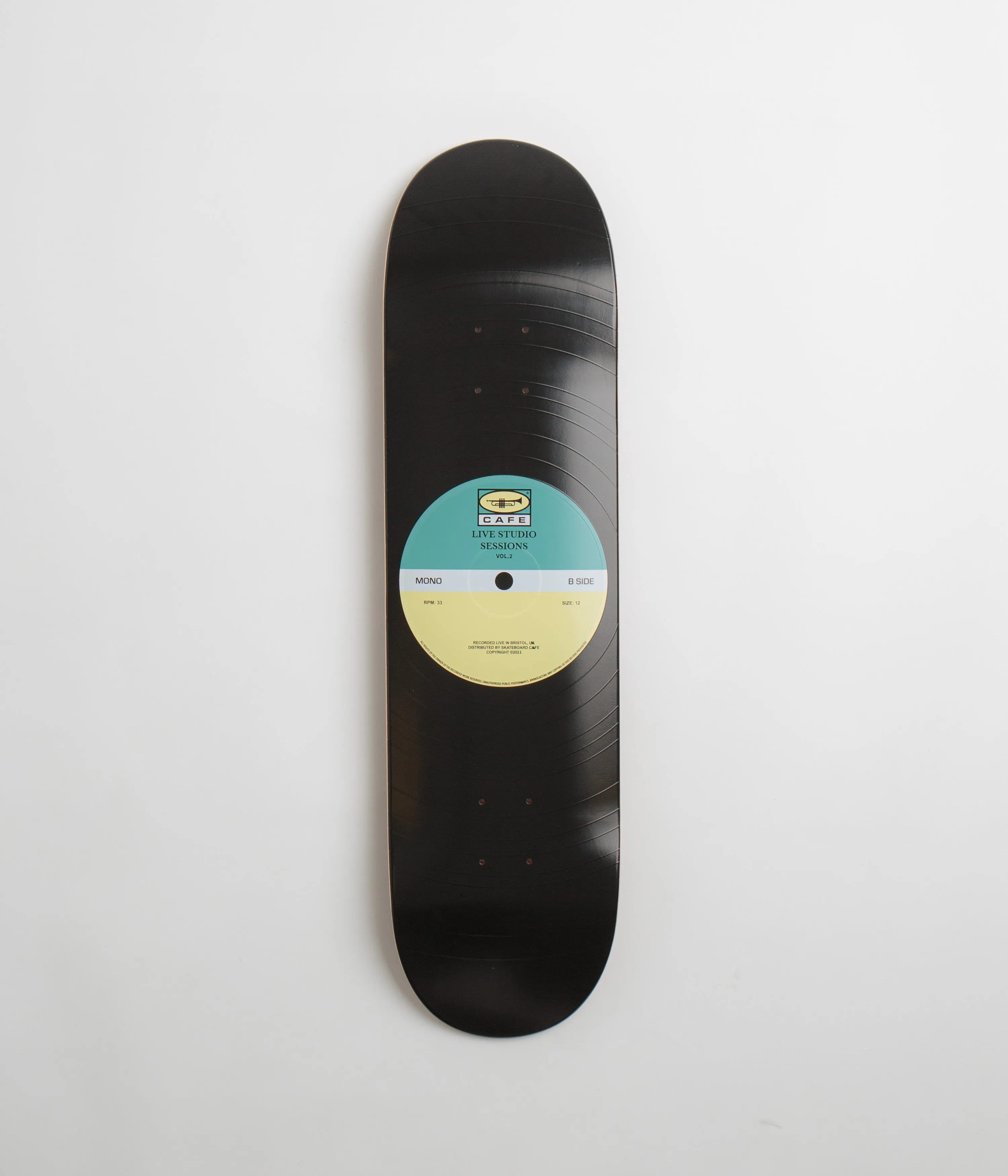 Skateboard Cafe 2021 Retro Edition 45 Classic Shape Deck - Teal / Cream - 8.125"