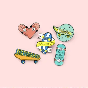 Skateboard Enamel Pins 滑板徽章 / 別針 / 胸針