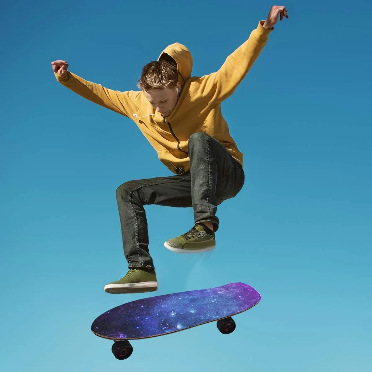 Skateboard Grip Tape Longboards Griptape Universe Galaxy Nebula Space Sandpaper for Rollerboard
