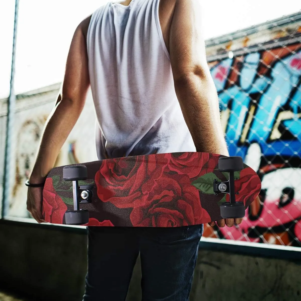 Skateboard Grip Tape Pirate Flag Longboards Griptape Sandpaper for Rollerboard