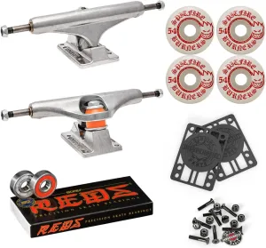 Skateboard Trucks 159 Mid   54mm Spitfire Burners Wheels, Bones Bearings