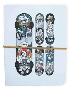 Skateboards Pocket Journal Set Graph Journal & Sketch Journal