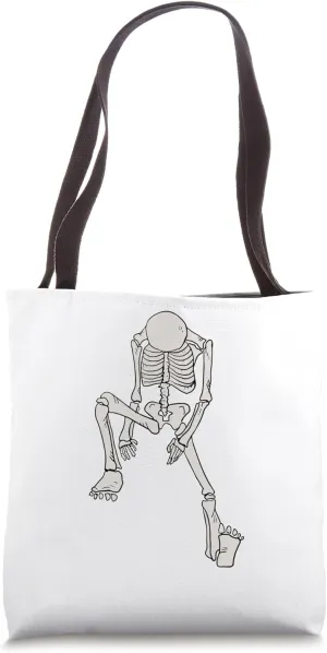 Skater Retro Skateboarding Skeleton Skater Vintage Style Tote Bag