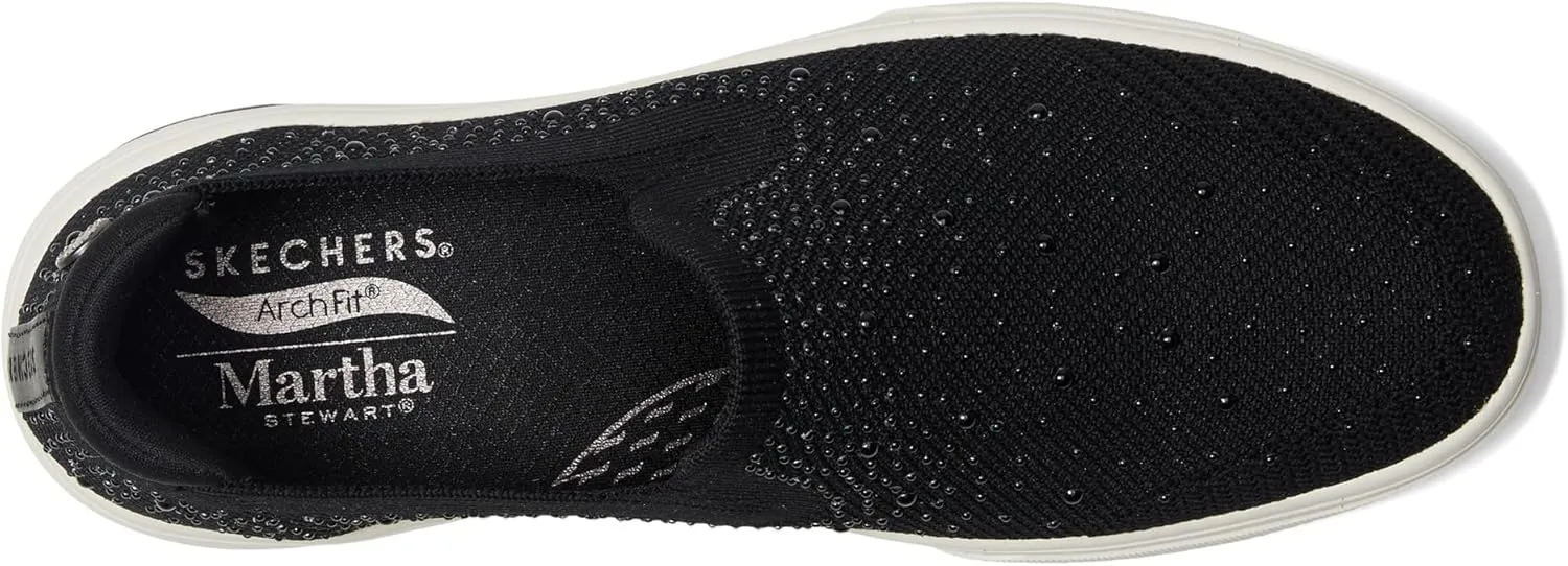 Skechers Women's Martha Stewart:Arch Fit Arcade-Glitz Gal Sneaker