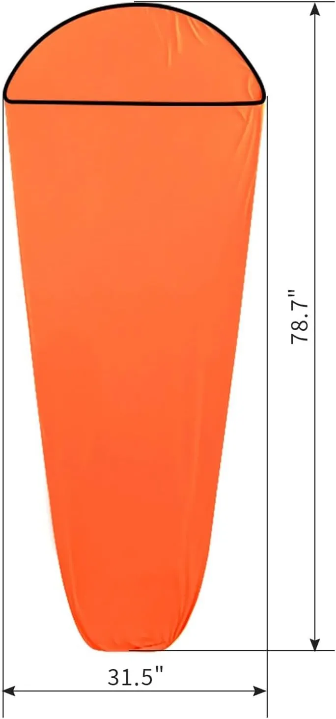 Sleeping Bag High Elasticity Outdoor Travel Sleeping Bag, Hotels & Hostels - Lightweight Single & Double Camping Sleeping Bag Liners - Comfortable Camping Sheets