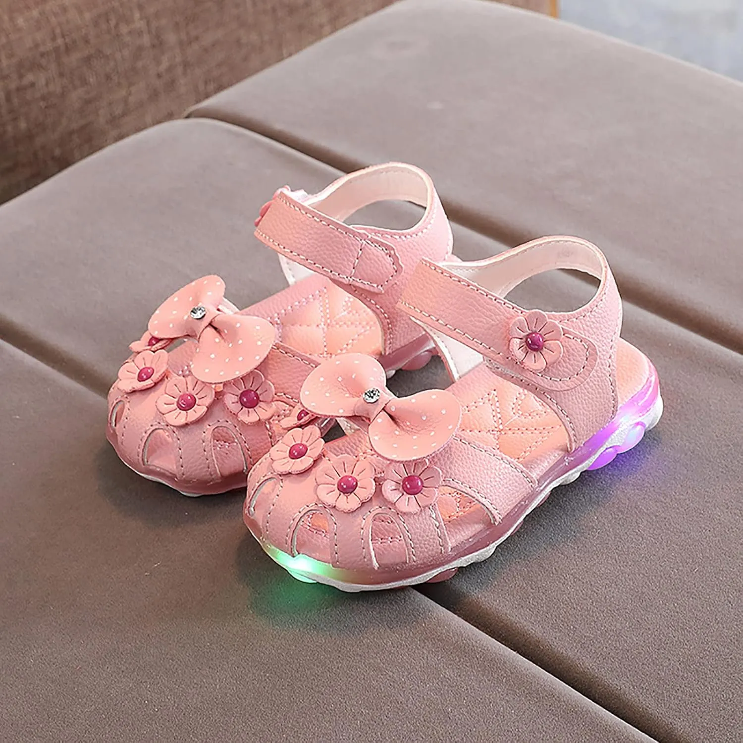 Slip on Shoes Toddler Girl Sandals Princess Shoes Dancing Shoes Shoes Crystal Bowknot Toddler Moccasins Girls