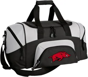 SMALL Arkansas Razorbacks Duffel Bag University of Arkansas Gym Bags or Suitcase