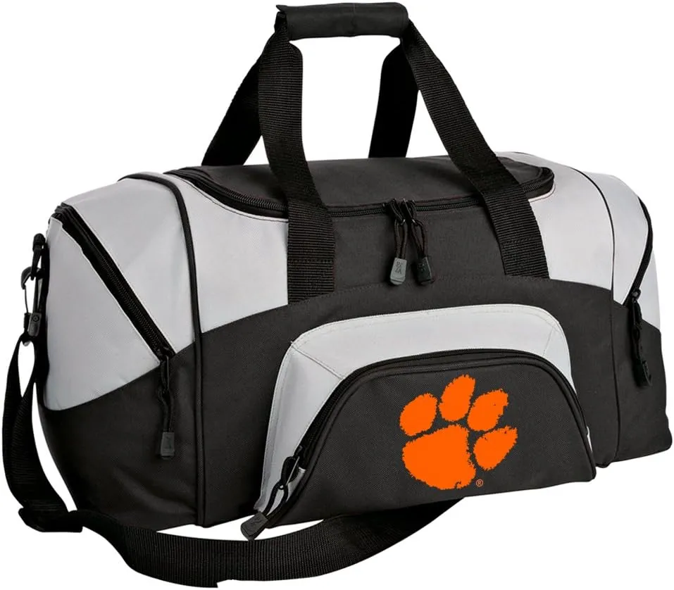 SMALL Clemson Tigers Duffel Bag Clemson University Gym Bags or Carryon Suitcase