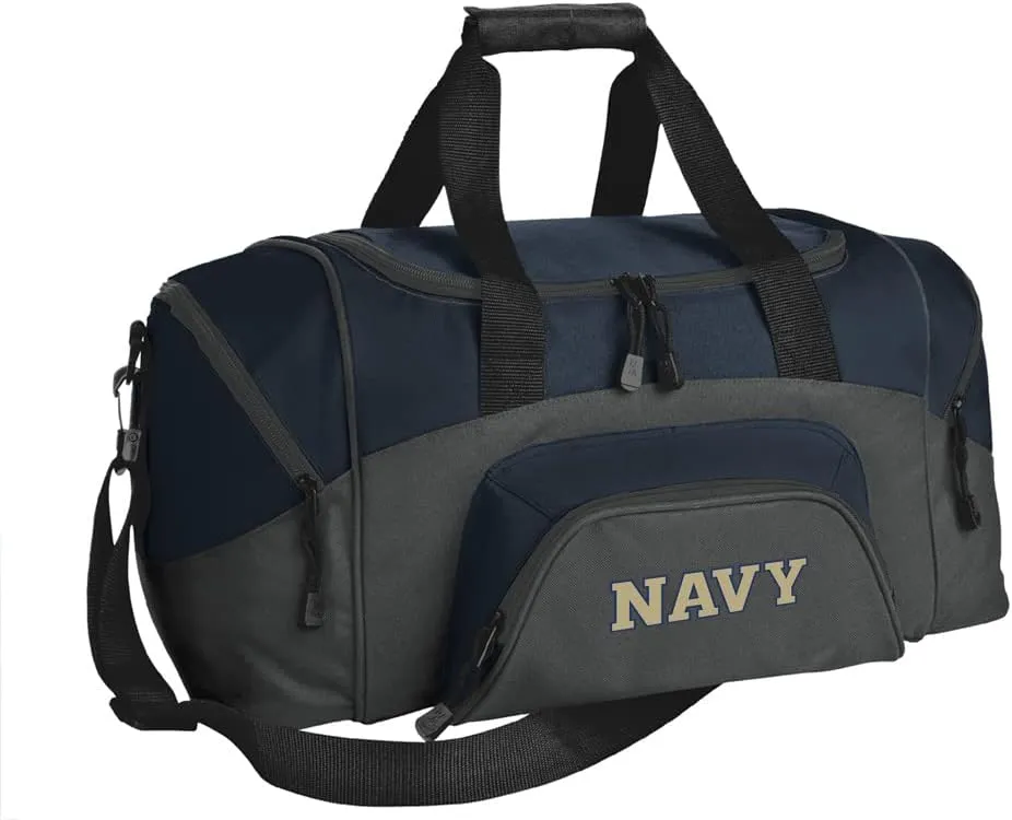 SMALL Naval Academy Gym Bag Deluxe USNA Navy Travel Duffel Bagor Carryon