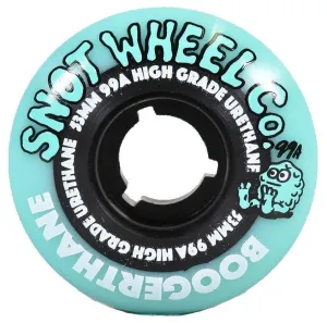 Snot Wheel Co 53mm 99A Team Skateboard Wheels - Teal/Black Core