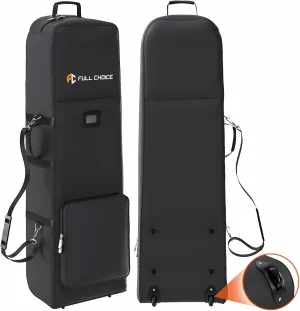 Soft-Sided Golf Travel Bag for Airlines with Wheels, Golf Travel Case, Heavy Duty Oxford Wear-Resistant, Excellent Zipper Universal Size