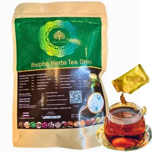 Sometime at me Thai Tea Unsweetened Baipho Herbs Tea Gift from Kitchen Thailand Instant Teas Asia 1 Pack = 5 smallTea Bags